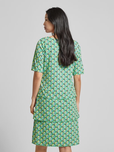 Betty Barclay Knielange jurk met all-over print Groen - 5