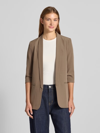 Only Żakiet długi o kroju regular fit z rękawem o dł. 3/4 model ‘ELLY’ Khaki 4