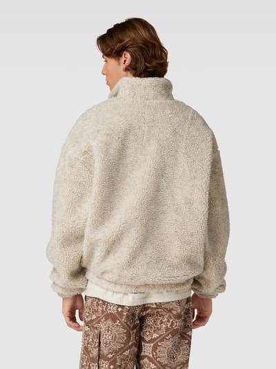 Karl Kani Sweatshirt mit Teddyfell und Label-Detail Beige 5