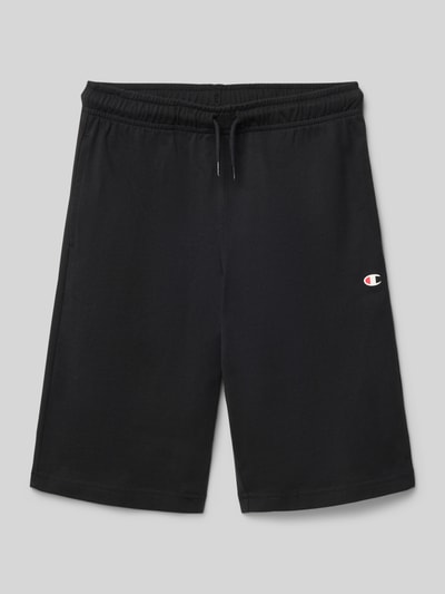 Champion Shorts met logo en elastische tailleband Zwart - 1