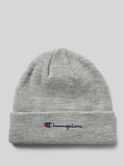 CHAMPION Beanie mit Label-Stitching Hellgrau 1