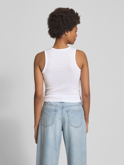 Review Tanktop mit Label-Stitching Weiss 5