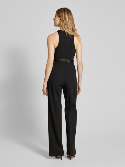 Mango Jumpsuit mit Taillengürtel Black 5