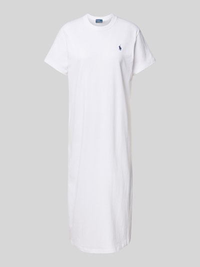 Polo Ralph Lauren T-shirtjurk met labelstitching Wit - 2