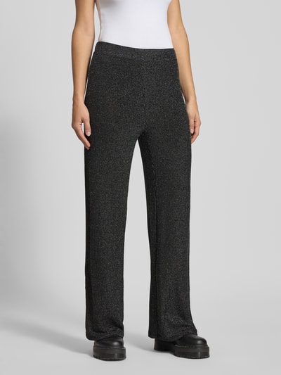 Only Wide Leg Hose mit elastischem Bund Modell 'CAROL' Silber 4