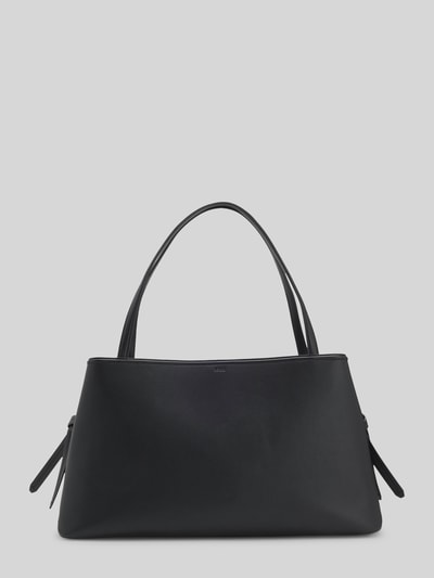 BOSS Torba shopper ze sztucznej skóry z wytłoczonym logo Czarny 4