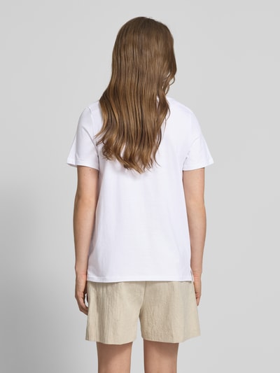 s.Oliver RED LABEL Regular Fit T-Shirt aus reiner Baumwolle Weiss 5