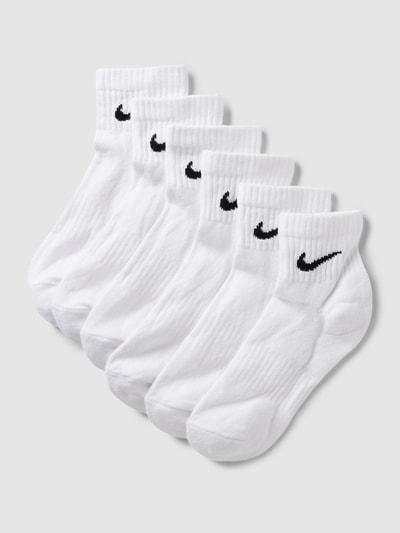 Nike Socken mit Logo-Detail Modell 'EVERYDAY CUSHION' im 6er-Pack Weiss 1