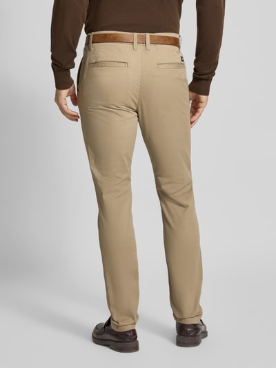 Tom Tailor Denim Slim fit chino van katoenmix Hazelnoot - 5
