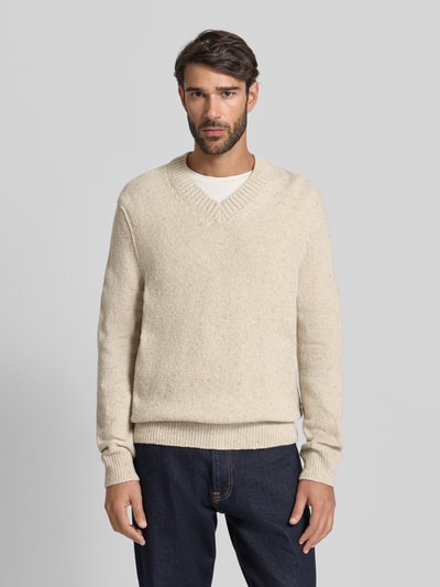 Marc O'Polo Regular Fit Strickpullover aus Woll-Mix  Offwhite 4