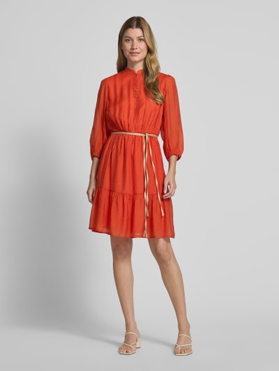 Christian Berg Woman Selection Knielanges Kleid aus Viskose-Mix Dunkelorange 1