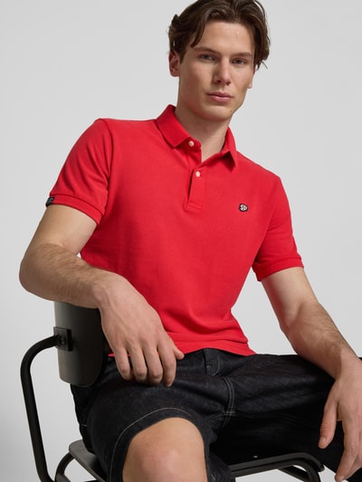 Superdry Regular Fit Poloshirt mit Logo-Stitching Rot 3