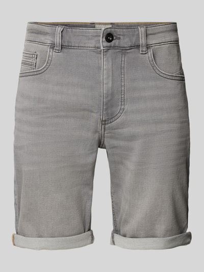 camel active Slim Fit Jeansshorts im 5-Pocket-Design Hellgrau 2