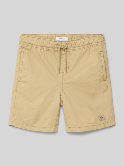 Name It Szorty z dzianiny dresowej z wpuszczanymi kieszeniami model ‘KMRYAN’ Piaskowy 1