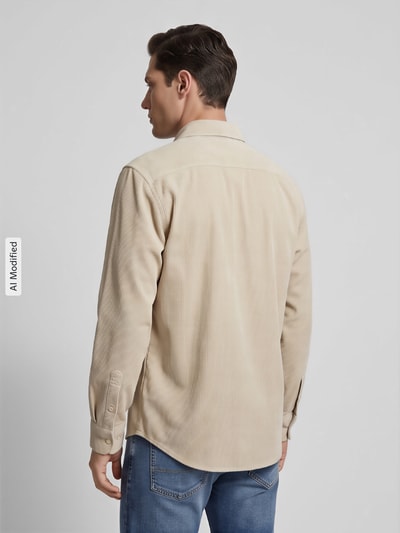 BOSS Orange Regular fit vrijetijdsoverhemd van puur katoen model 'Relegant' Beige - 5