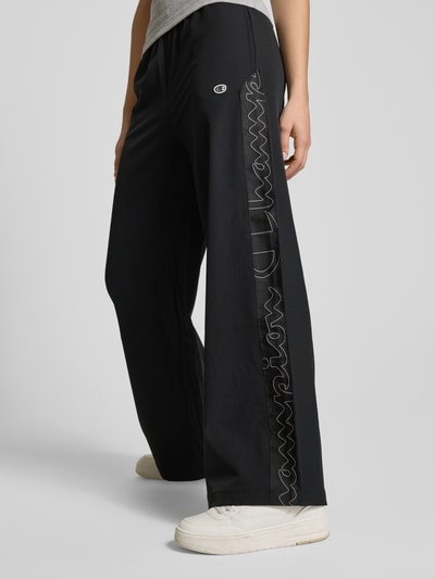 CHAMPION Wide Leg Trackpants mit Galonstreifen Black 3