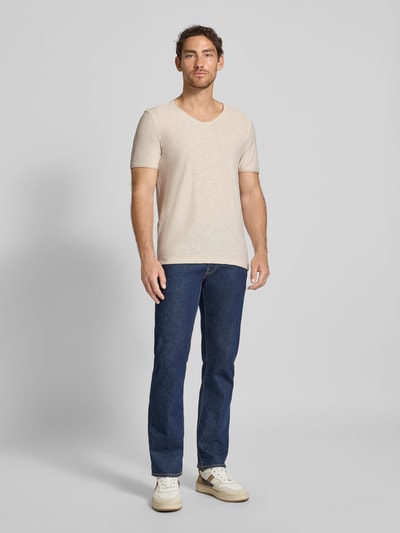 MCNEAL T-Shirt mit V-Ausschnitt Sand 1