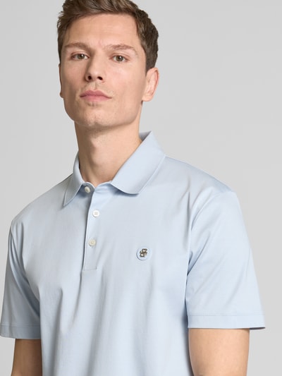 BOSS Regular Fit Poloshirt mit Label-Badge Modell 'Parris' Bleu 3