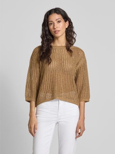 Betty Barclay Strickpullover mit Lochmuster Kupfer 4