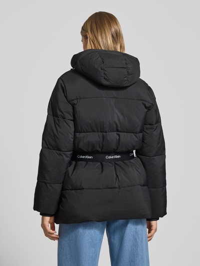 Calvin Klein Jeans Płaszcz pikowany z kapturem Czarny 5