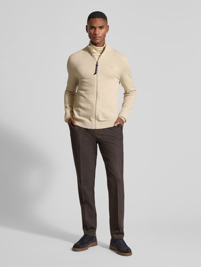 Lerros Gebreid vest met opstaande kraag Beige - 1