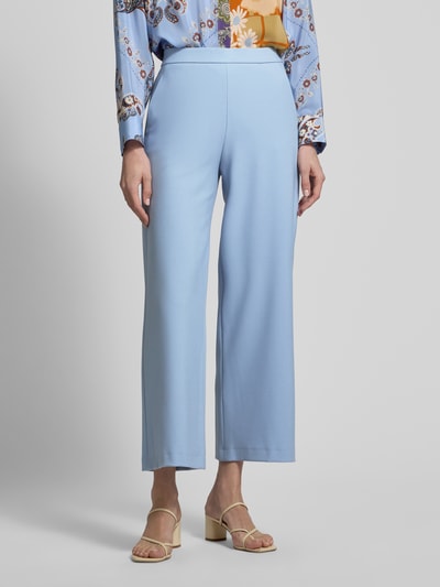 Raffaello Rossi Wide leg stoffen broek met verkort model, model 'PALINA' Lichtblauw - 4