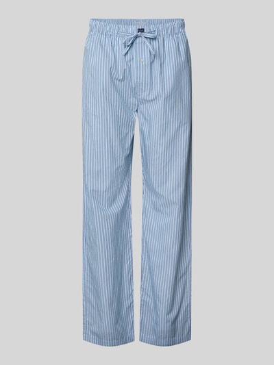 Christian Berg Men Relaxed fit pyjamabroek met elastische band Lichtblauw - 1