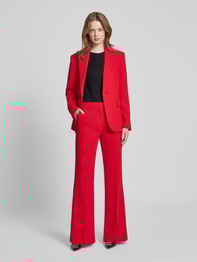 Mango Flared Stoffhose mit Gesäßtaschen Modell 'IGUANA' Rot 1