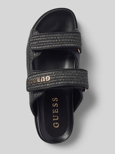 Guess Slides mit Label-Applikation Modell 'FADELIZE' Black 3