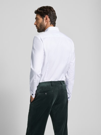 Jake*s Slim Fit Businesshemd aus Baumwolle Weiss 5