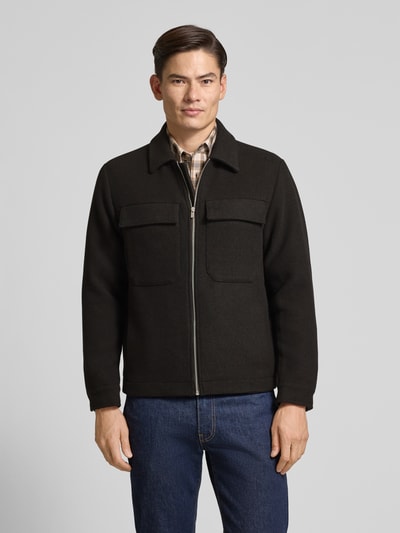 Jack & Jones Premium Kurtka koszulowa z kieszeniami na piersi model ‘RUSSEL’ Ciemnobrązowy 4