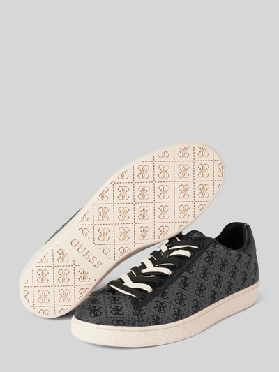 Guess Sneakers met all-over labelmotief, model 'NOLA' Zwart - 3