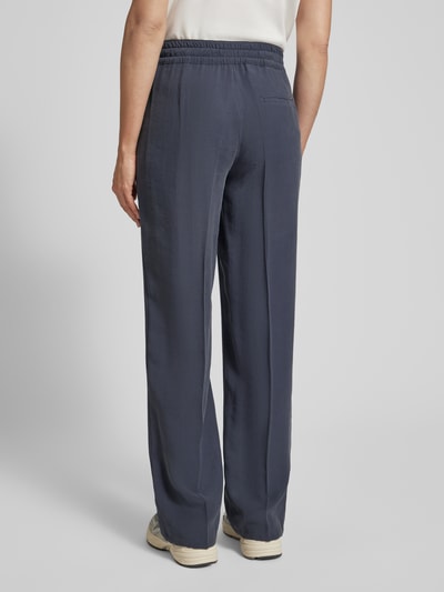 Brax Regular fit stoffen broek met elastische band, model 'Style.Maine' Antraciet - 5