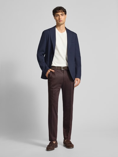 Roy Robson Anzughose mit Bügelfalten und Gesäßtaschen Bordeaux 1