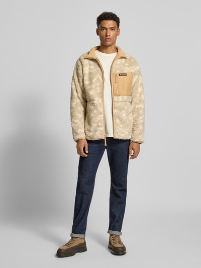 COLUMBIA Fleecejacke mit Stehkragen Camel 1