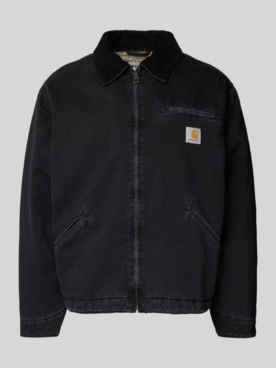 Carhartt Work In Progress Jeansjacke mit Umlegekragen und Reißverschluss Modell 'DETROIT' Black 2