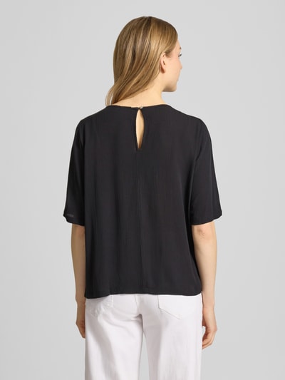 ICHI relaxed fit T-shirt van pure viscose model 'Marrakech' Zwart - 5