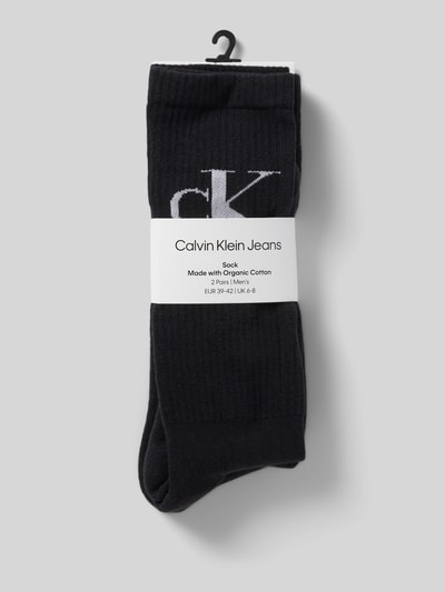 Calvin Klein Jeans Socken mit Logo-Stitching im 2er-Pack Black 3