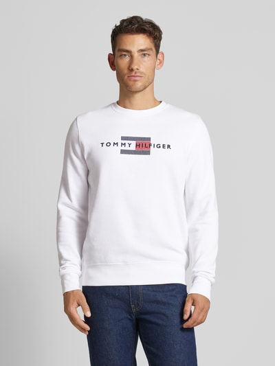 Tommy Hilfiger Sweatshirt mit Label-Stitching Weiss 4