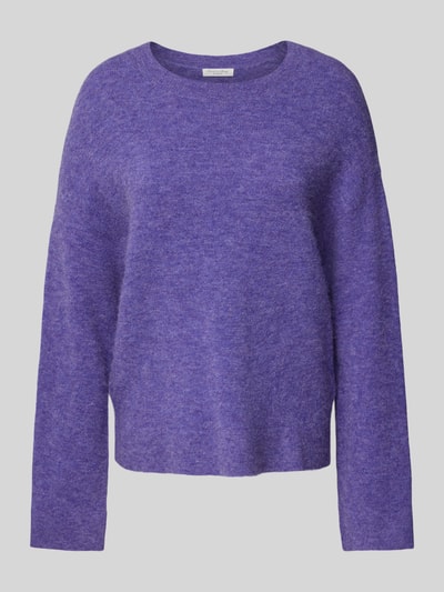 Christian Berg Woman Oversized Strickpullover mit Rundhalsausschnitt Violett 2