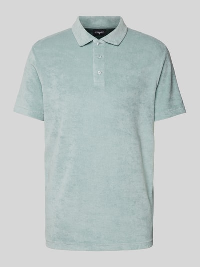 Strellson Poloshirt mit Strukturmuster Modell 'Joseph' Eisblau 2