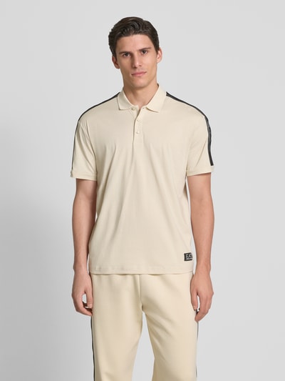 EA7 Emporio Armani Poloshirt mit Label-Patch Offwhite 4