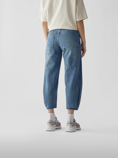 Tibi Mid Rise Jeans im Balloon Fit Hellblau 5