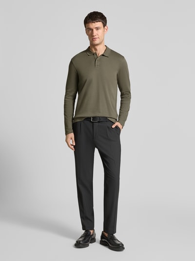 Christian Berg Men Regular Fit Poloshirt mit Knopfleiste Metallic Gruen 1