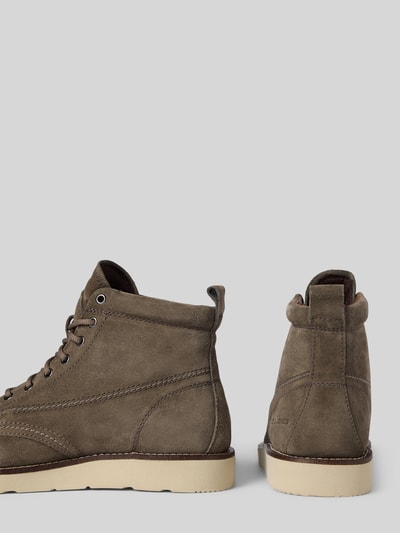 Jack & Jones Kozaki sznurowane z detalem z logo model ‘TORONTO’ Antracytowy 2