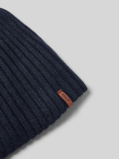 Barts Muts met labeldetail, model 'WILBERT' Donkerblauw - 2