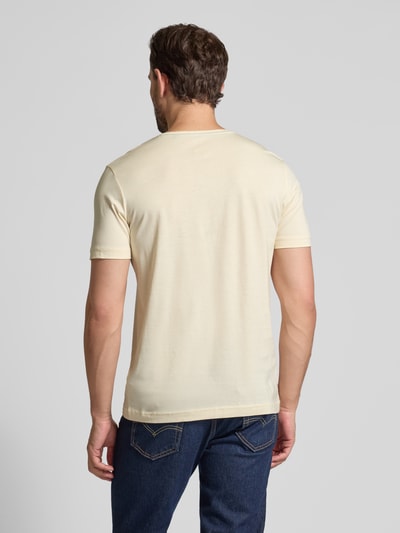 Christian Berg Men T-Shirt mit V-Ausschnitt Metallic Beige 5