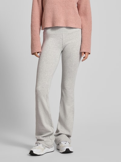 Review Flared Fit Leggins mit Viskose-Anteil Hellgrau Melange 4