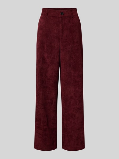 Soyaconcept Corduroy broek met steekzakken, model 'BINDI' Bordeaux - 2