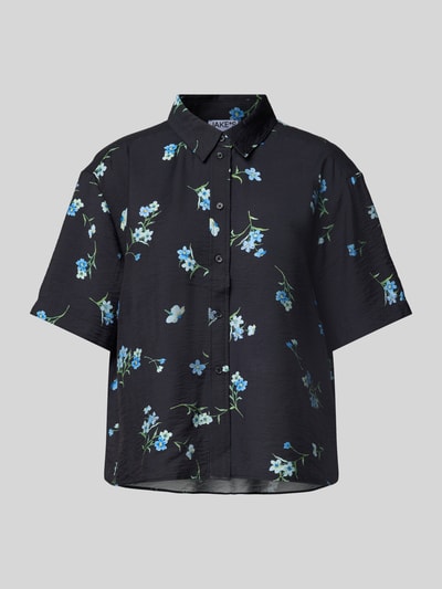 Jake*s Casual Regular Fit Bluse mit 1/2-Arm Black 2